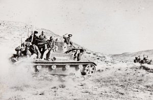 Advance to Meet Rebel Drive (Loyalist Tanks), Madrid by Unbekannt Unbekannt